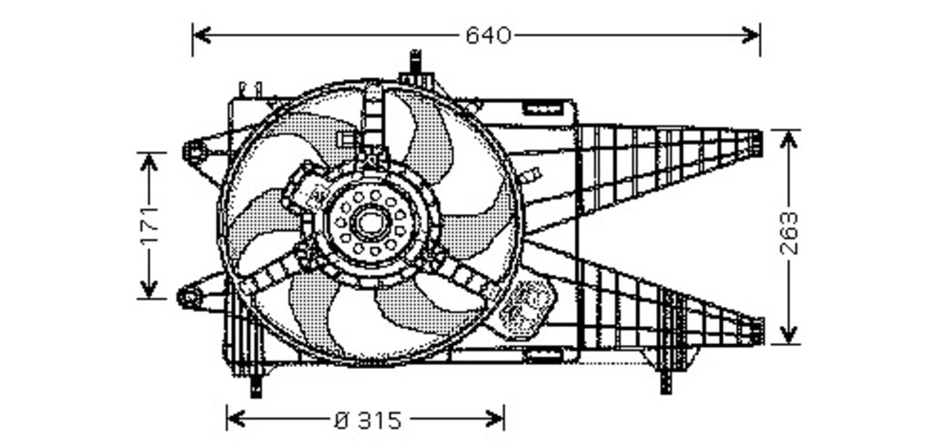 Ventola Per Fiat Punto (FT340F004)