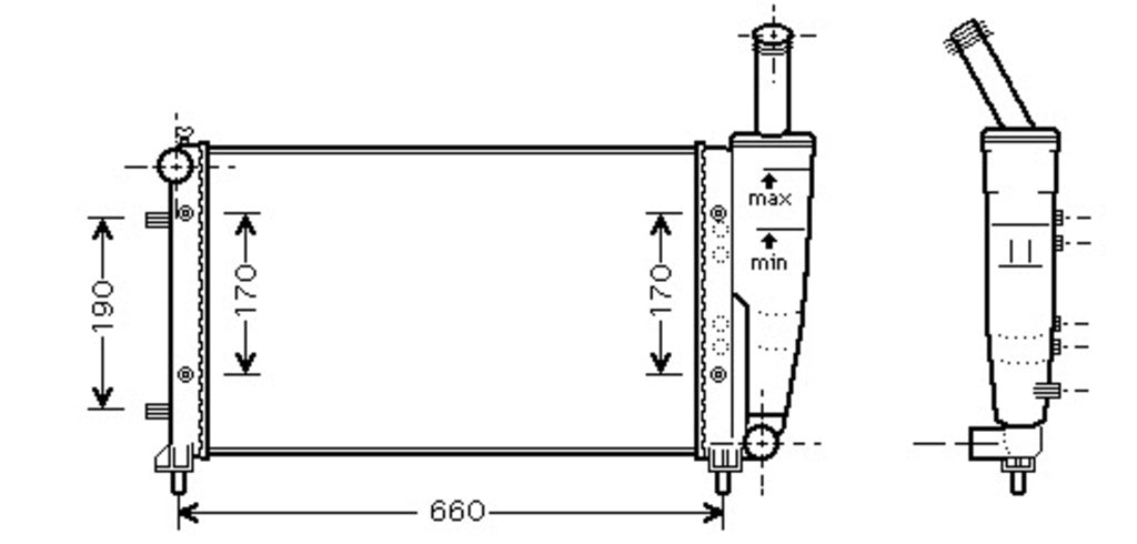 Radiatore Per Fiat Punto (FT340R004)