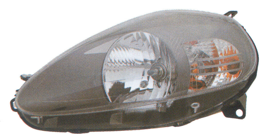 Proiettore Sinistro H4-Elettrico-Con Motore-Grigio Scuro Mod. > 08 Per Fiat Grande Punto (FT3424814)