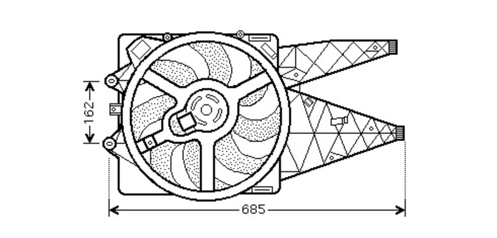 Ventola Per Fiat Grande Punto (FT342F004)