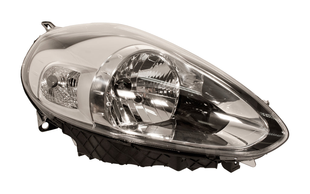 Proiettore Destro H4-Elettrico-Cromato-Con Motore Per Fiat Punto Evo (FT3444903)