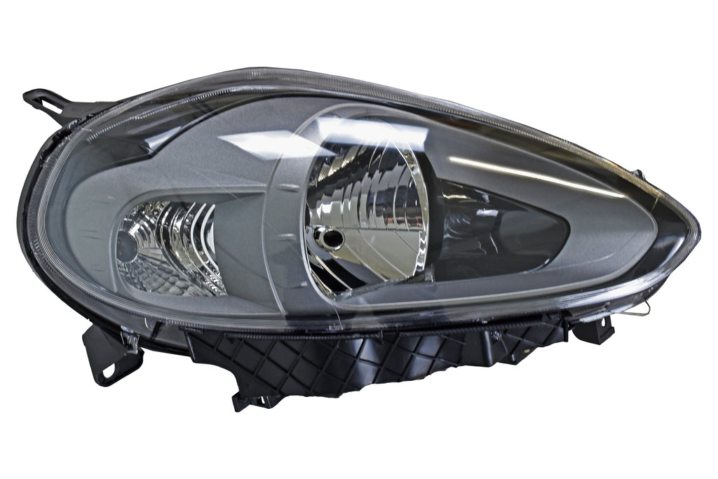 Proiettore Destro H4-Elettrico-Con Motore-Grigio Per Fiat Punto Evo (FT3444913)