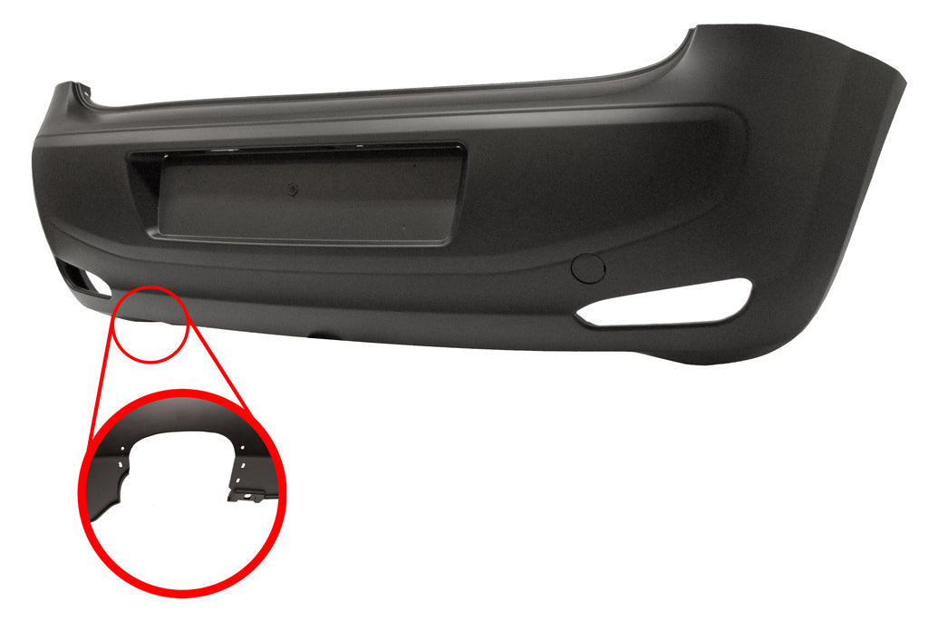 Paraurti Posteriore-Con Primer-Con Scarico Singolo A Sinistra Mod. Lounge Per Fiat Punto (FT3461071)