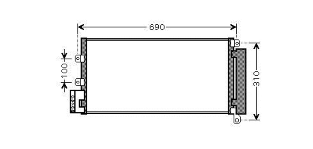 Condensatore Per Fiat Linea (FT440C001)