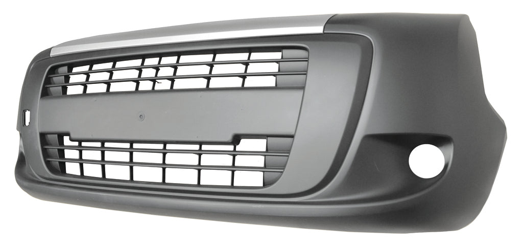 Paraurti Anteriore-Nero-Con Sede Fendi-Con Fascia Superiore Argento Per Fiat Qubo (FT8601044)