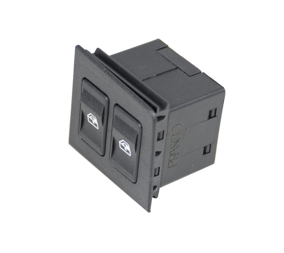 Pulsantiera Alzacristallo Porta Anteriore Sinistra-Nera-2 Interruttori-6 Pins Per Fiat Fiorino (FT906WS04)