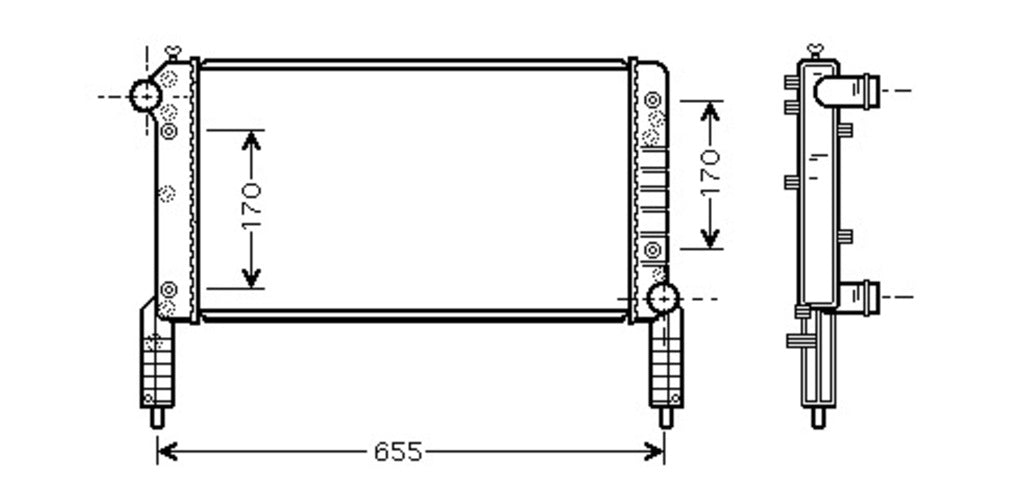 Radiatore Per Fiat Doblo' (FT908R004)