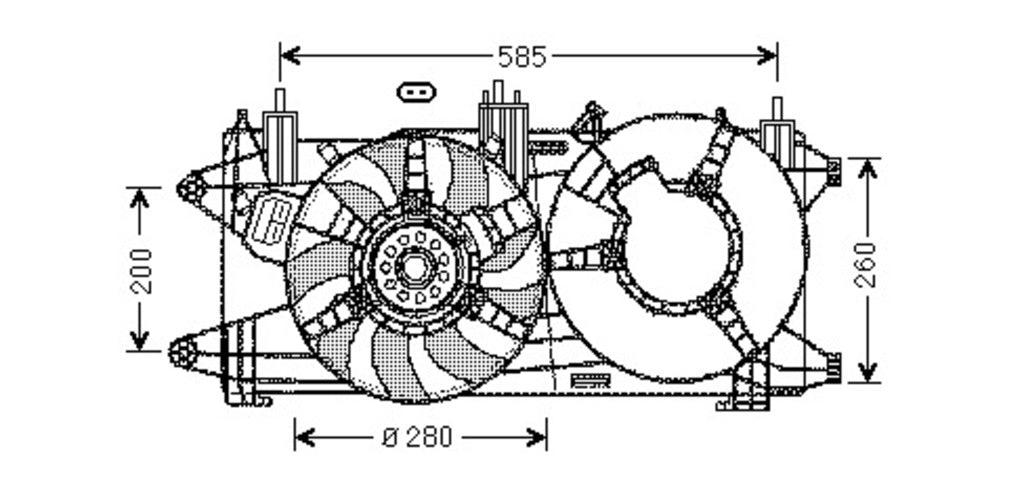 Ventola Per Fiat Doblo' (FT909F007)