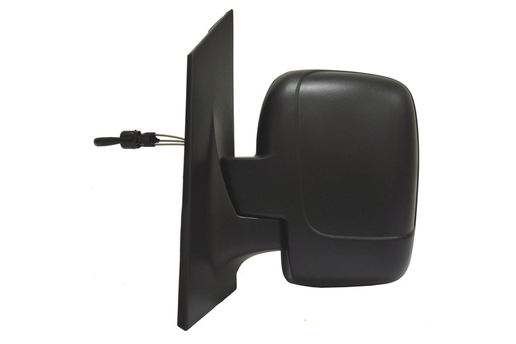 Retrovisore Sinistro-A Cavi-Nero-Vetro Singolo-Convesso Per Fiat Scudo (FT9237004)