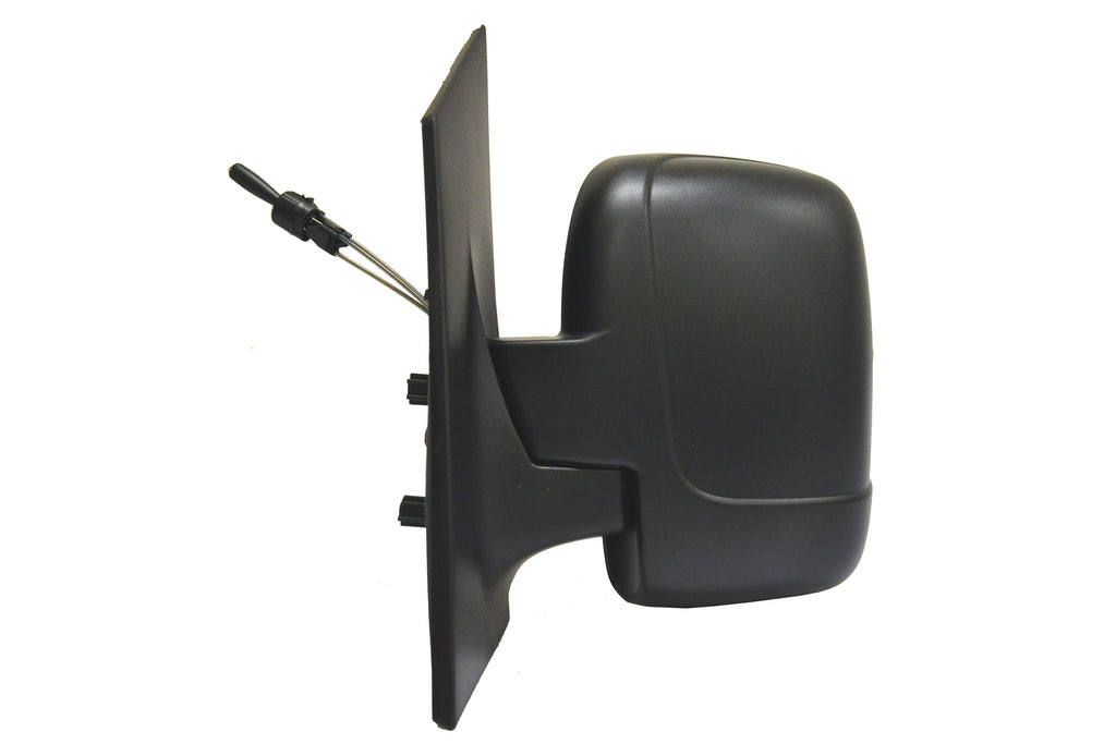 Retrovisore Sinistro-A Cavi-Nero-Convesso-Vetro Doppio Per Fiat Scudo (FT9237054)