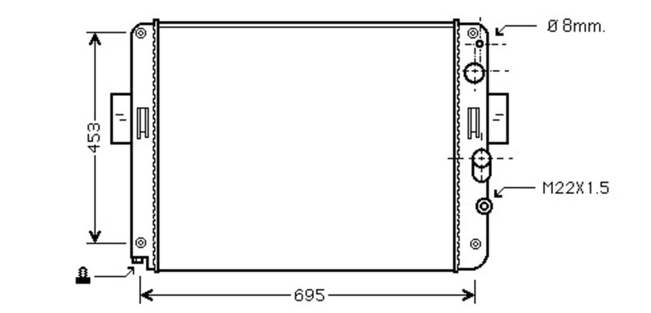 Radiatore Per Iveco Turbodaily (FT925R005)