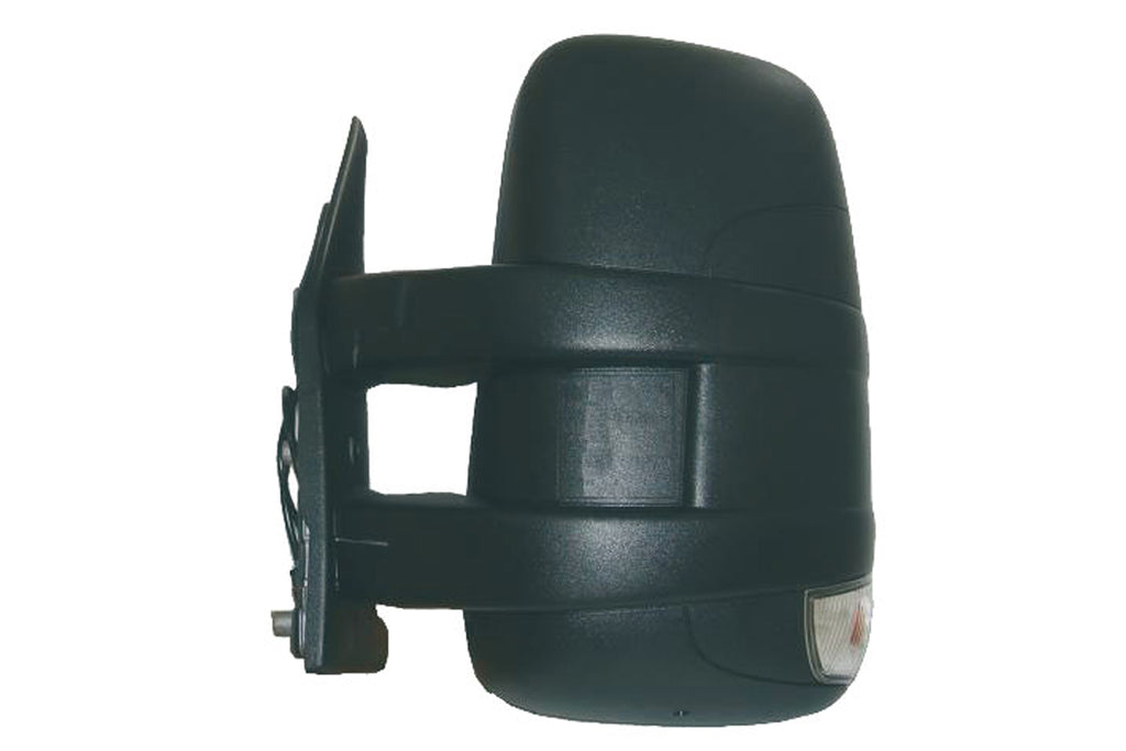 Retrovisore Sinistro-Manuale-Nero-Braccio Corto-Con Fanale-Convesso Per Iveco Daily (FT9277004)