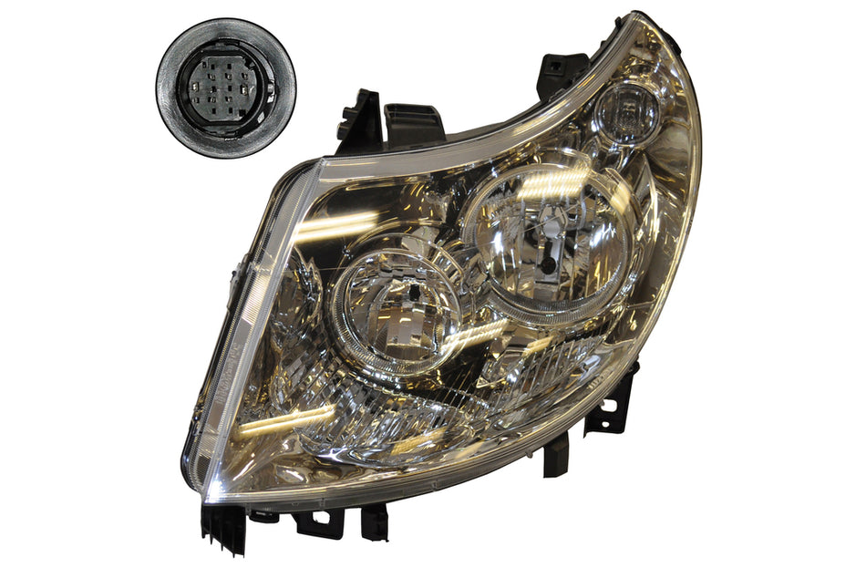 Proiettore Sinistro H1+h7-Elettrico-Con Motore-8 Pins Mod. > 12/10 Per Fiat Ducato (FT9304914)