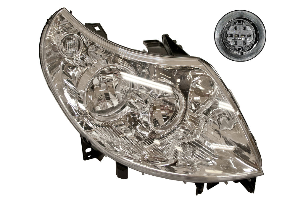 Proiettore Destro H1+h7-Elettrico-Con Motore-8 Pins Mod. 01/11 > Per Fiat Ducato (FT9304923)