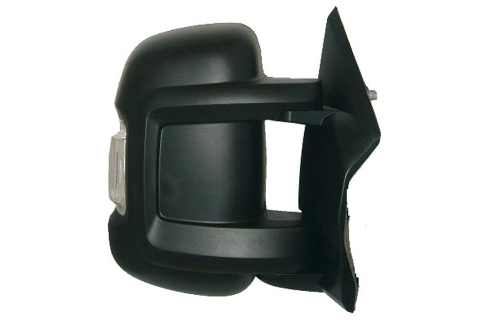 Retrovisore Destro-Manuale-Nero-Con Fanale-Convesso-Braccio Corto-Lampadina 5w Per Fiat Ducato (FT9307003)