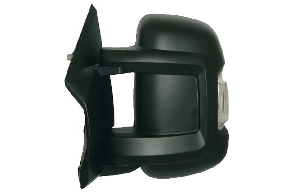 Retrovisore Sinistro-Manuale-Nero-Con Fanale-Convesso-Braccio Corto-Lampadina 5w Per Fiat Ducato (FT9307004)