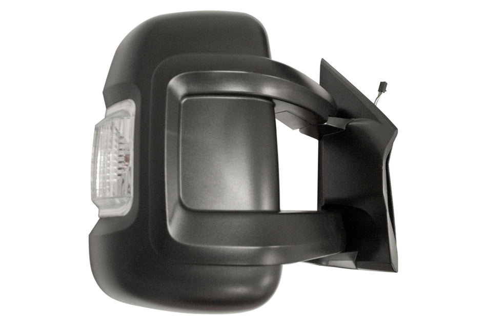 Retrovisore Destro-Elettrico-Nero-Termico-Con Fanale Bianco-Convesso-Braccio Lungo-8 Pins Per Fiat Ducato (FT9307113)