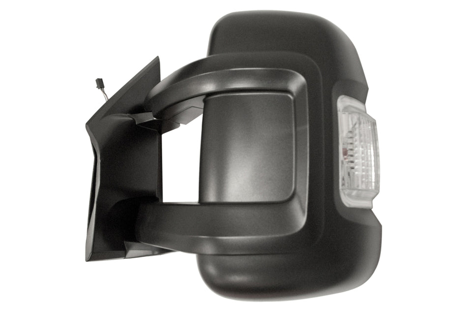 Retrovisore Sinistro-Elettrico-Nero-Termico-Con Fanale Bianco-Convesso-Braccio Lungo-8 Pins Per Fiat Ducato (FT9307114)