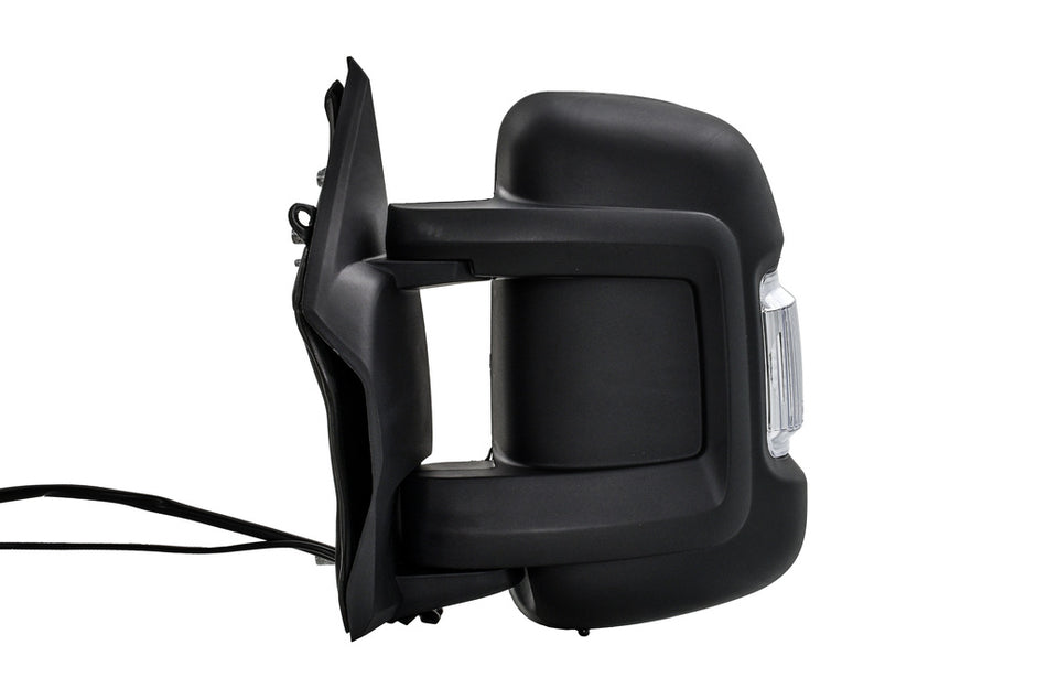 Retrovisore Sinistro-Elettrico-Nero-Termico-Con Sonda-Con Fanale-Braccio Corto-Lampadina 5w Per Fiat Ducato (FT9307305)