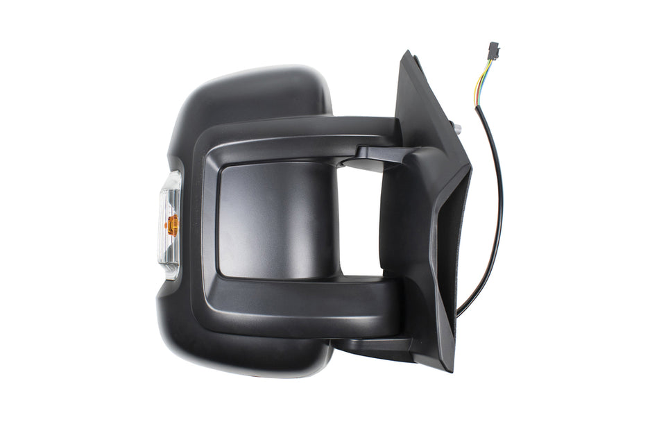 Retrovisore Destro-Elettrico-Nero-Termico-Con Fanale-Braccio Corto-Lampadina 16w-8 Pins Per Fiat Ducato (FT9307313)