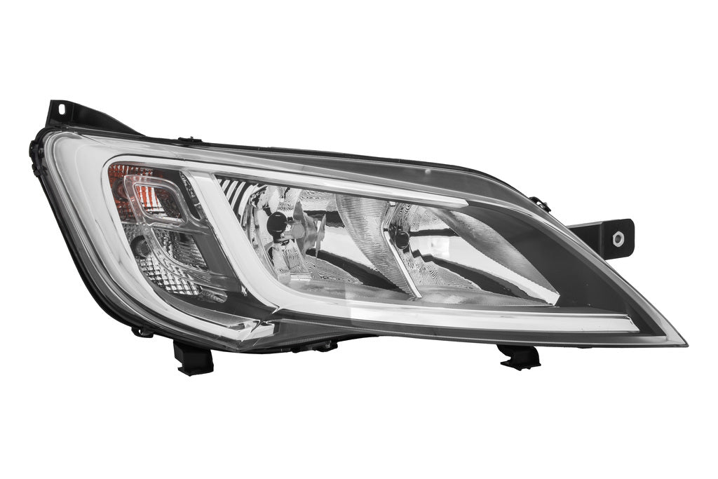 Proiettore Destro H7+h7-Elettrico-Con Motore-Cromato Per Fiat Ducato (FT9324913AQ)