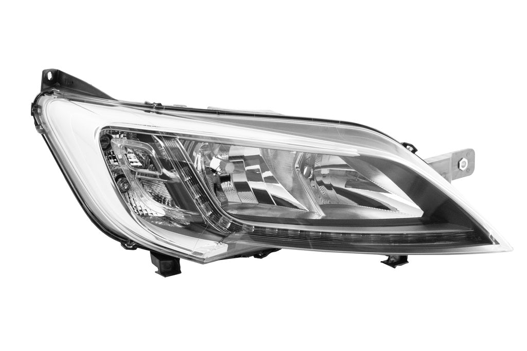 Proiettore Destro H7+h7-Elettrico-Con Motore-Con Luce Direzionale-Cromato-Led Per Fiat Ducato (FT9324945)