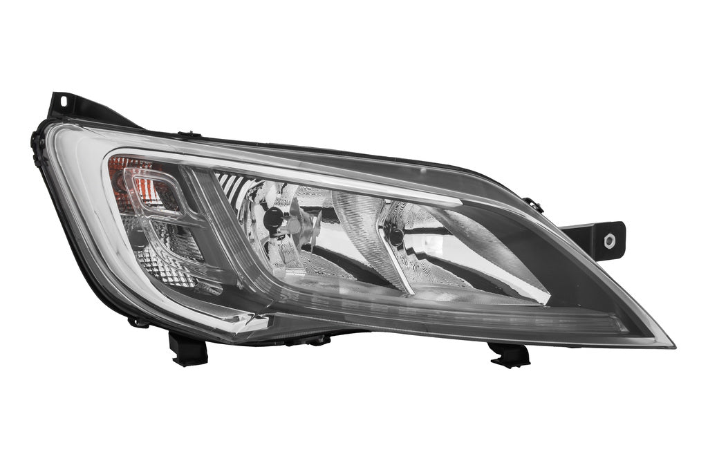 Proiettore Destro H7+h7-Elettrico-Con Motore-Con Luce Direzionale-Led-Cromato Per Fiat Ducato (FT9324945AQ)