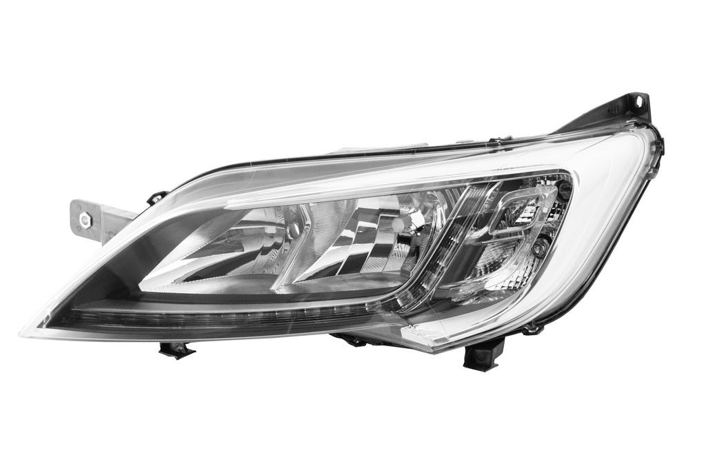 Proiettore Sinistro H7+h7-Elettrico-Con Motore-Con Luce Direzionale-Cromato-Led Per Fiat Ducato (FT9324946)