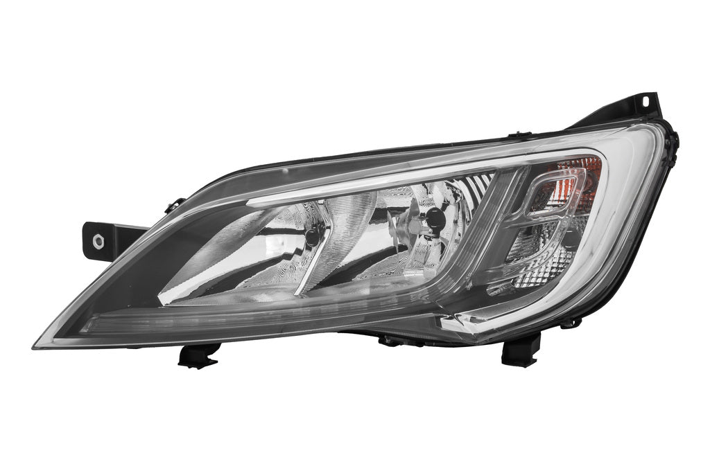 Proiettore Sinistro H7+h7-Elettrico-Con Motore-Con Luce Direzionale-Led-Cromato Per Fiat Ducato (FT9324946AQ)
