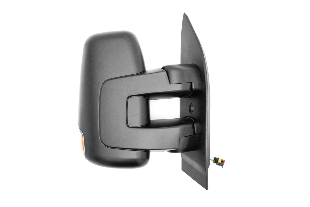 Retrovisore Destro-Manuale-Nero-Con Fanale-Braccio Corto-Convesso-2 Pins Per Iveco Daily (FT9507003)
