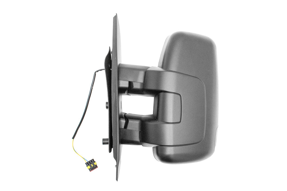 Retrovisore Sinistro-Manuale-Nero-Con Fanale-Convesso-Braccio Corto Per Iveco Daily (FT9507004)
