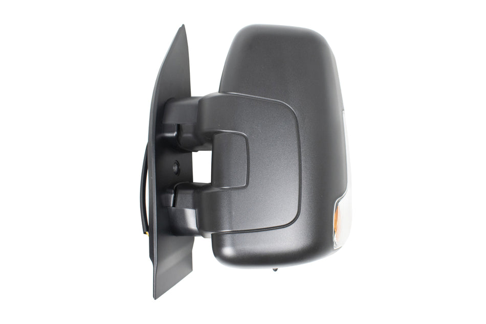 Retrovisore Sinistro-Manuale-Nero-Con Fanale-Con Sensore-Convesso-Braccio Corto-4 Pins Per Iveco Daily (FT9507005)