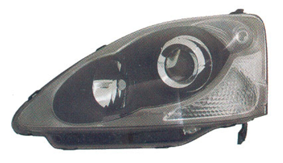 Proiettore Sinistro H1+hb3-Elettrico-Senza Motore Mod. 3/5 Porte-Nero-Versione Stanley Per Honda Civic (vii - Em/ep/eu) (HD0404904)