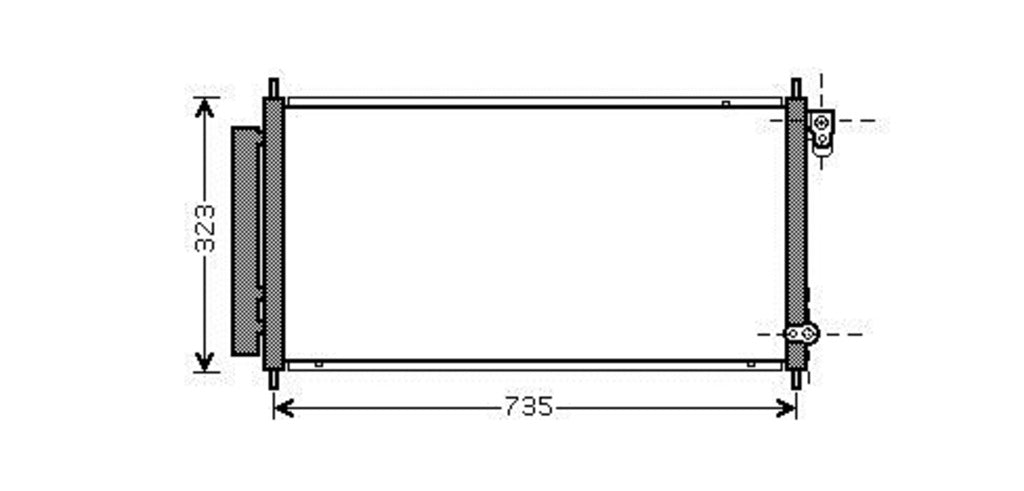Condensatore Per Honda Jazz (HD322C001)