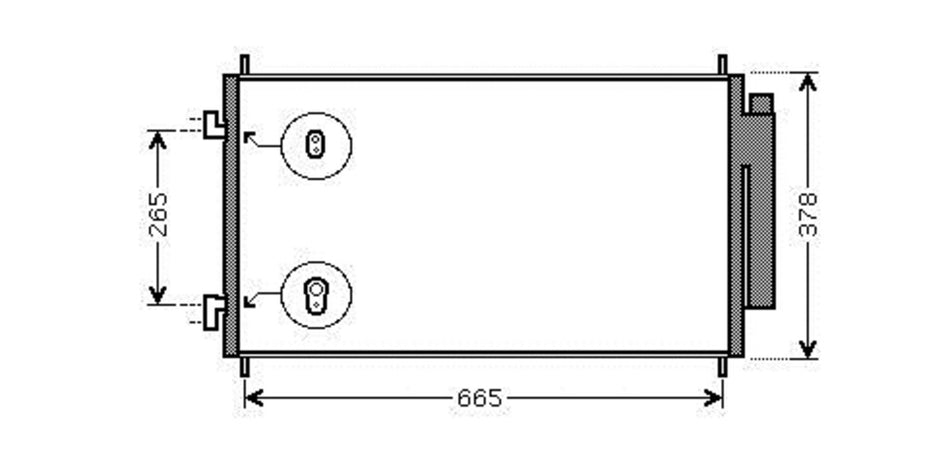 Condensatore Per Honda Cr-V (HD828C001)