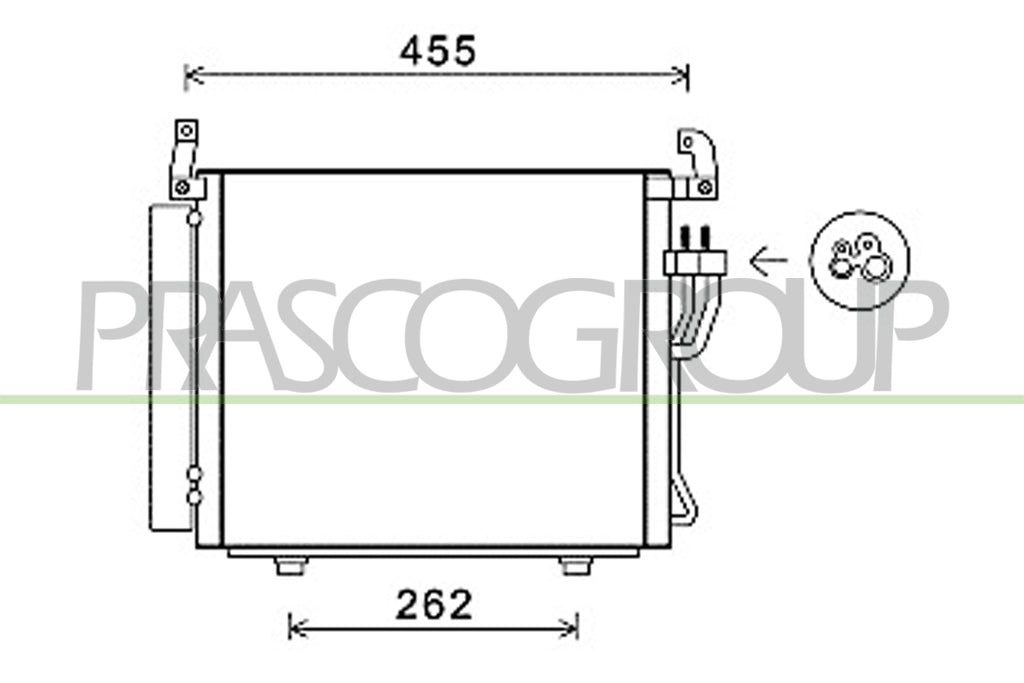 Condensatore Per Hyundai I10 (pa) dal 2007 al 2009 (HN002C001)