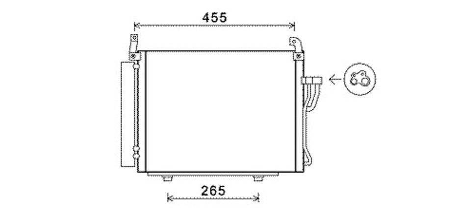 Condensatore Per Hyundai I10 (pa) (HN002C002)
