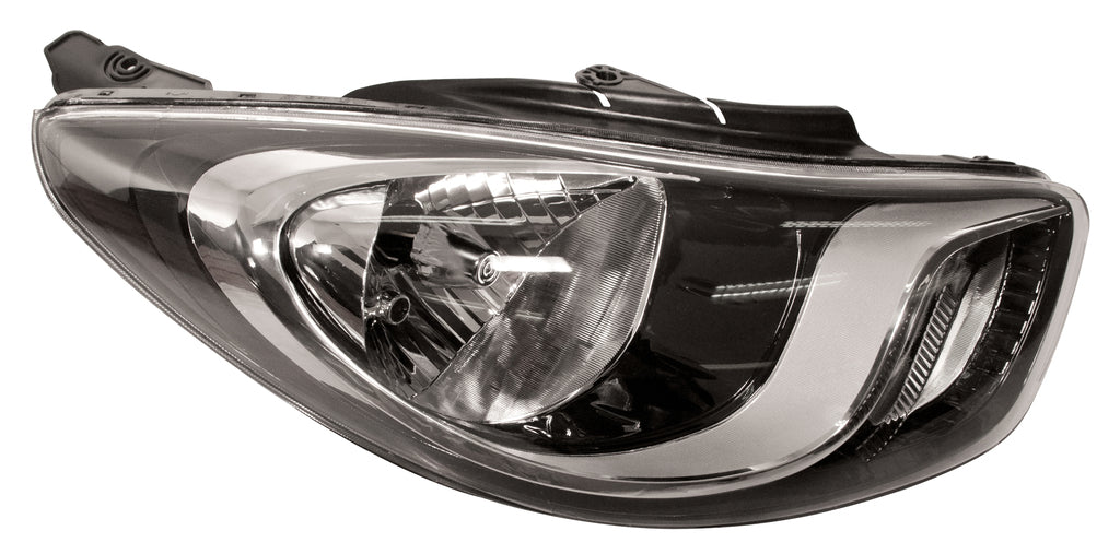 Proiettore Destro H4-Elettrico-Con Motore-Nero Per Hyundai I10 (pa) (HN0034803)