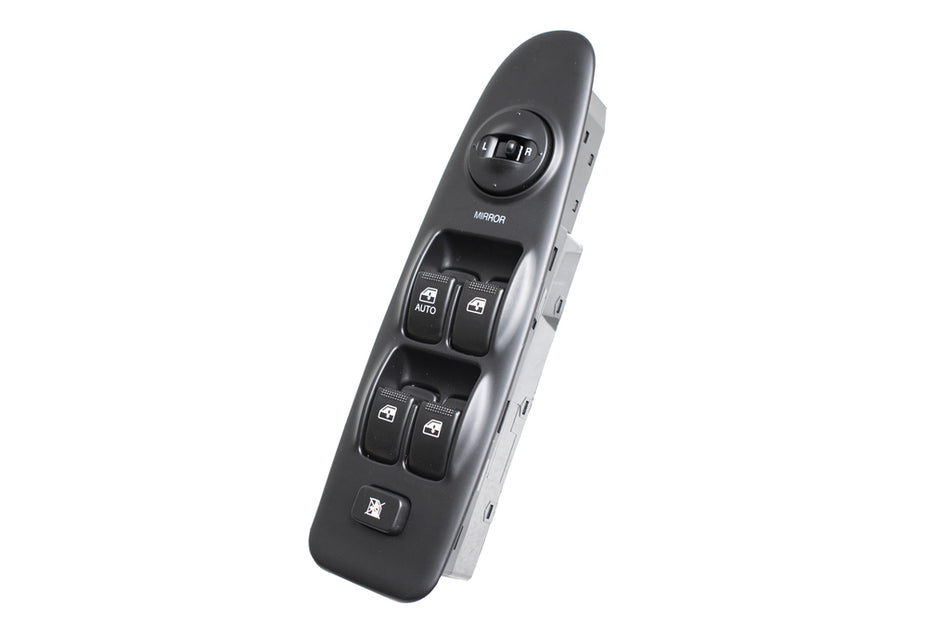 Pulsantiera Alzacristallo Porta Anteriore Sinistra-Nera-4 Interruttori-Con Funzione Chiusura Retrovisori-22 Pins Per Hyundai Elantra (HN031WS04)
