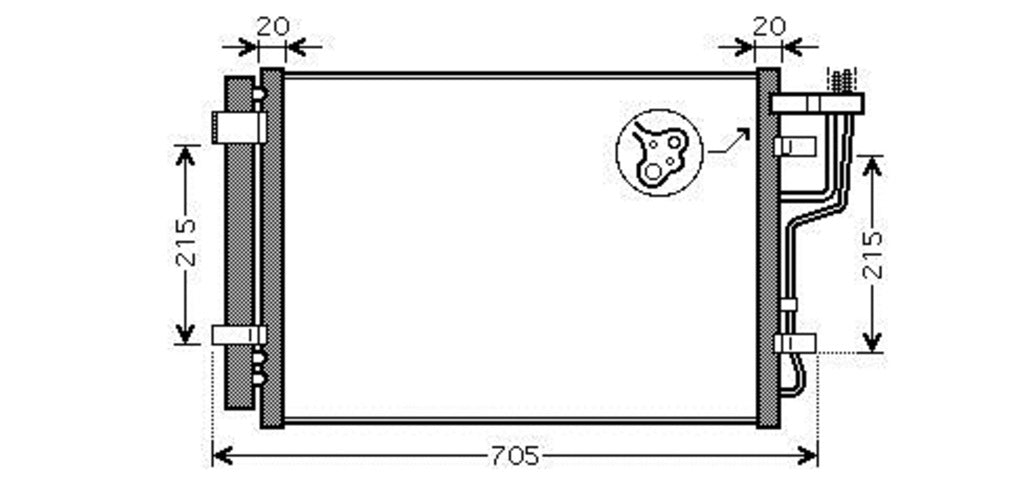 Condensatore Per Hyundai I30 (HN040C001)