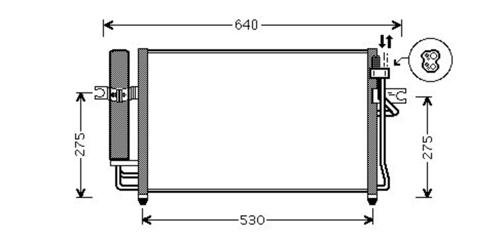 Condensatore Per Hyundai Getz (HN330C001)