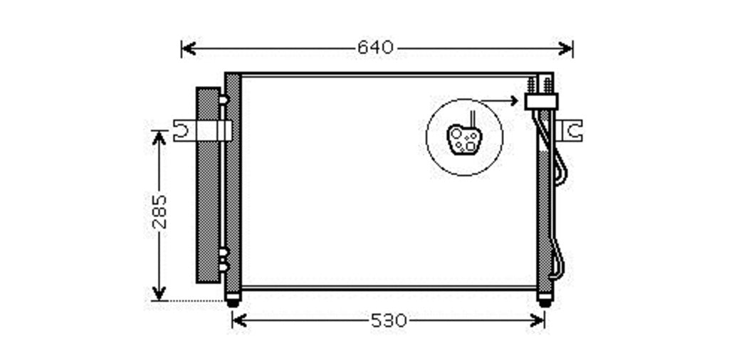 Condensatore Per Hyundai Getz (HN330C003)