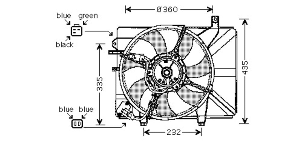 Ventola Per Hyundai Getz (HN330F001)
