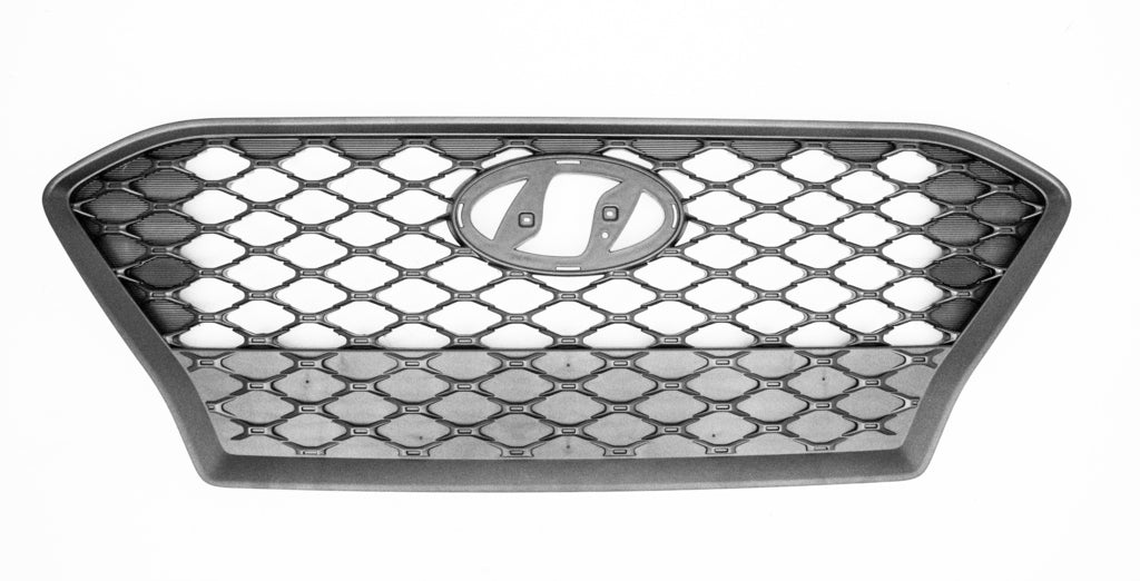 Griglia Radiatore Nera Goffrata Per Hyundai Kona (os) dal 2017 al 2020 (HN4502001)