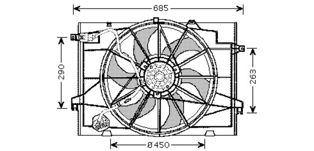 Ventola Per Hyundai Tucson (jm) (HN802F002)
