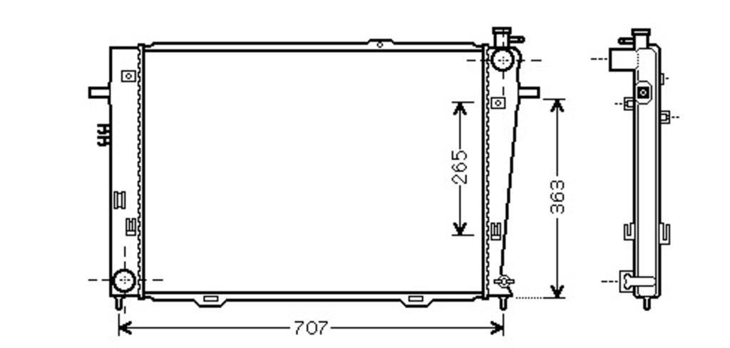 Radiatore Per Hyundai Tucson (jm) (HN802R014)