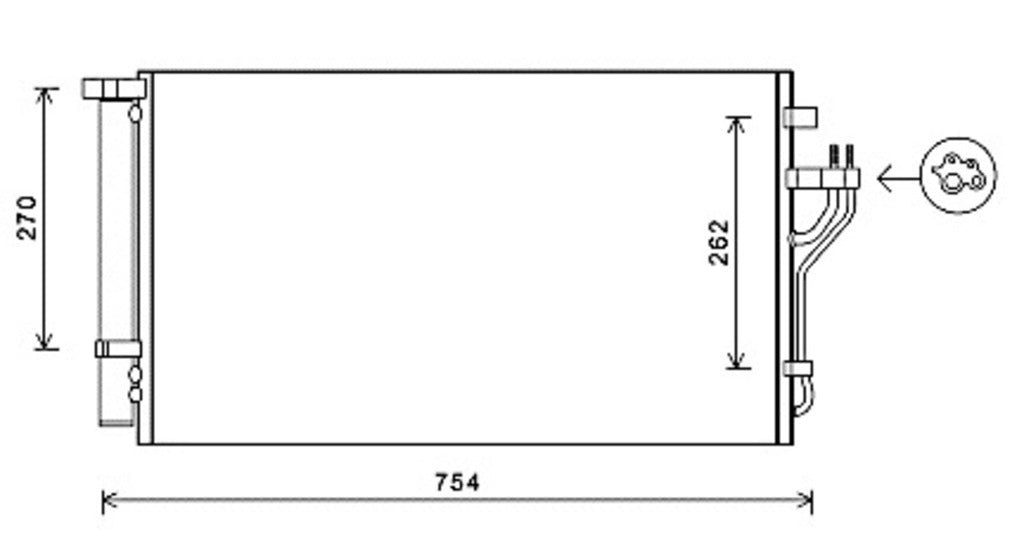 Condensatore Per Hyundai Ix35 (lm) (HN804C001)