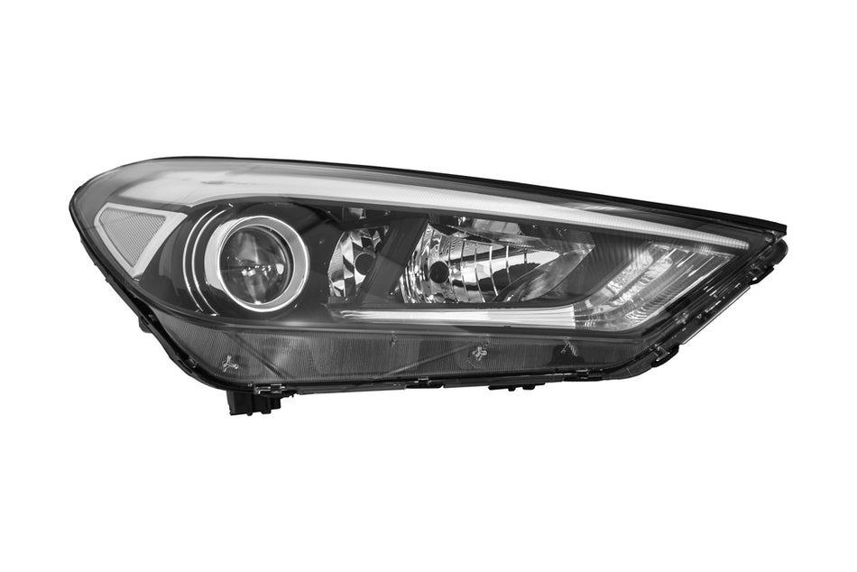 Proiettore Destro H7+h7+h7-Elettrico-Con Motore-Con Luce Diurna-Nero-Led Per Hyundai Tucson (tl) (HN8064913)