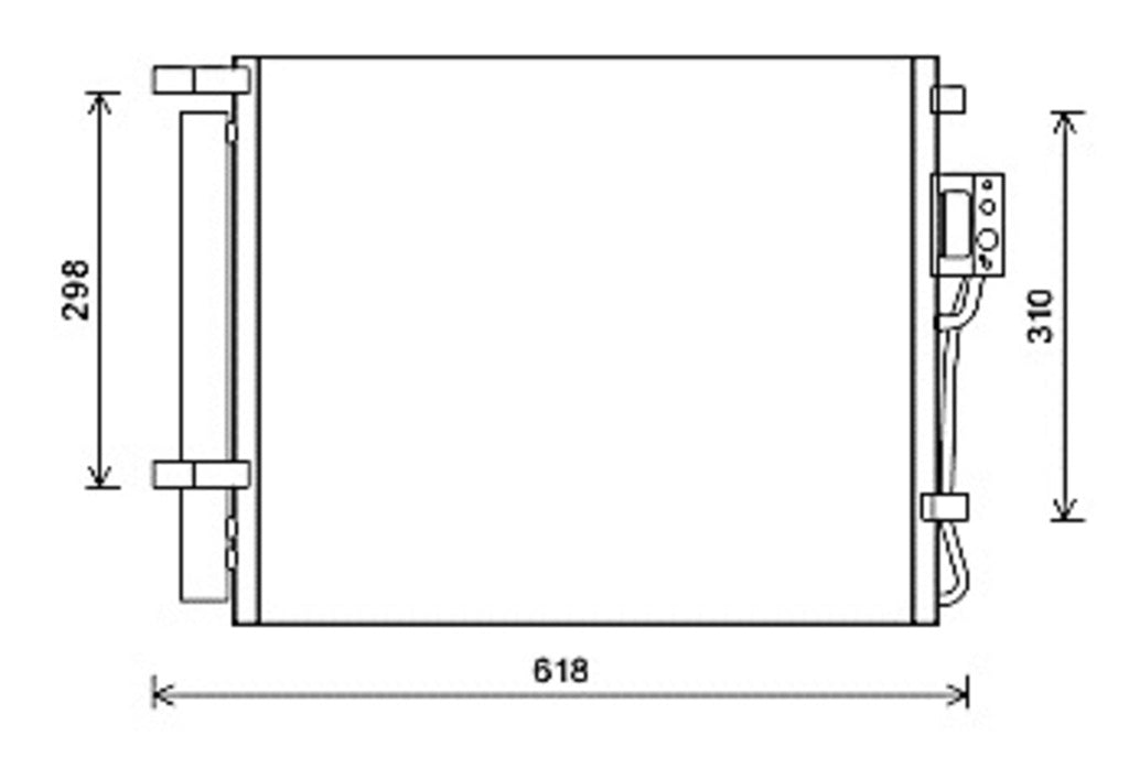 Condensatore Per Hyundai Santa Fe (cm) (HN818C002)