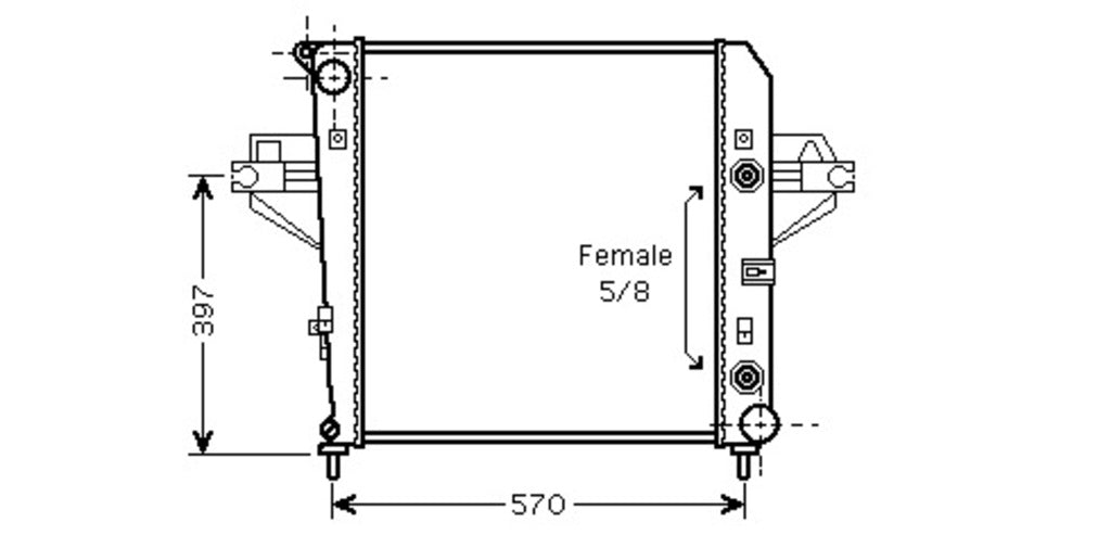 Radiatore Per Jeep Cherokee (JE011R001)